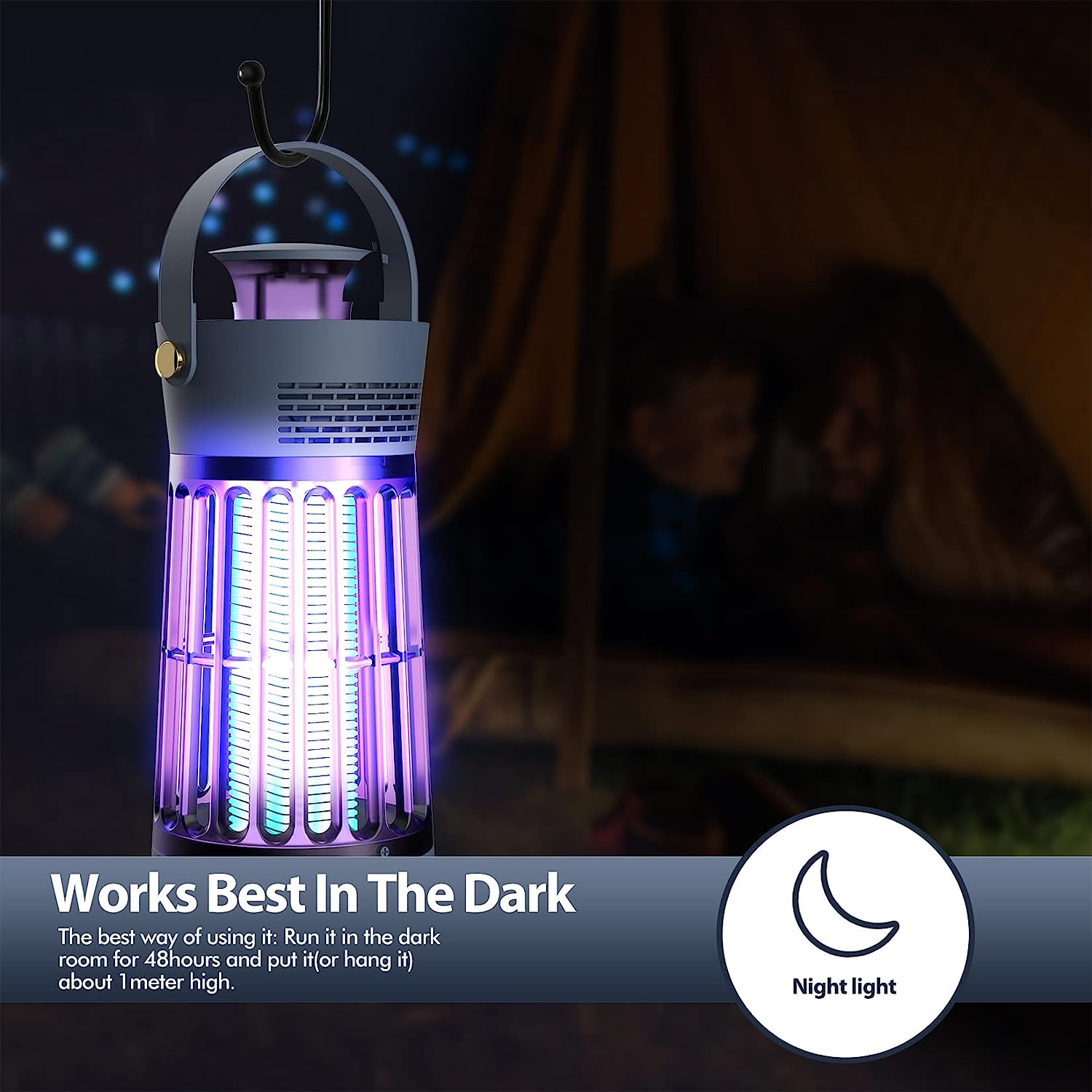 Αθόρυβος LED Εξολοθρευτής Εντόμων Andowl 10W με USB Θύρα, UV Φωτισμό & Ανεμιστήρα Αθόρυβος LED Εξολοθρευτής Εντόμων Andowl 10W με USB Θύρα, UV Φωτισμό & Ανεμιστήρα