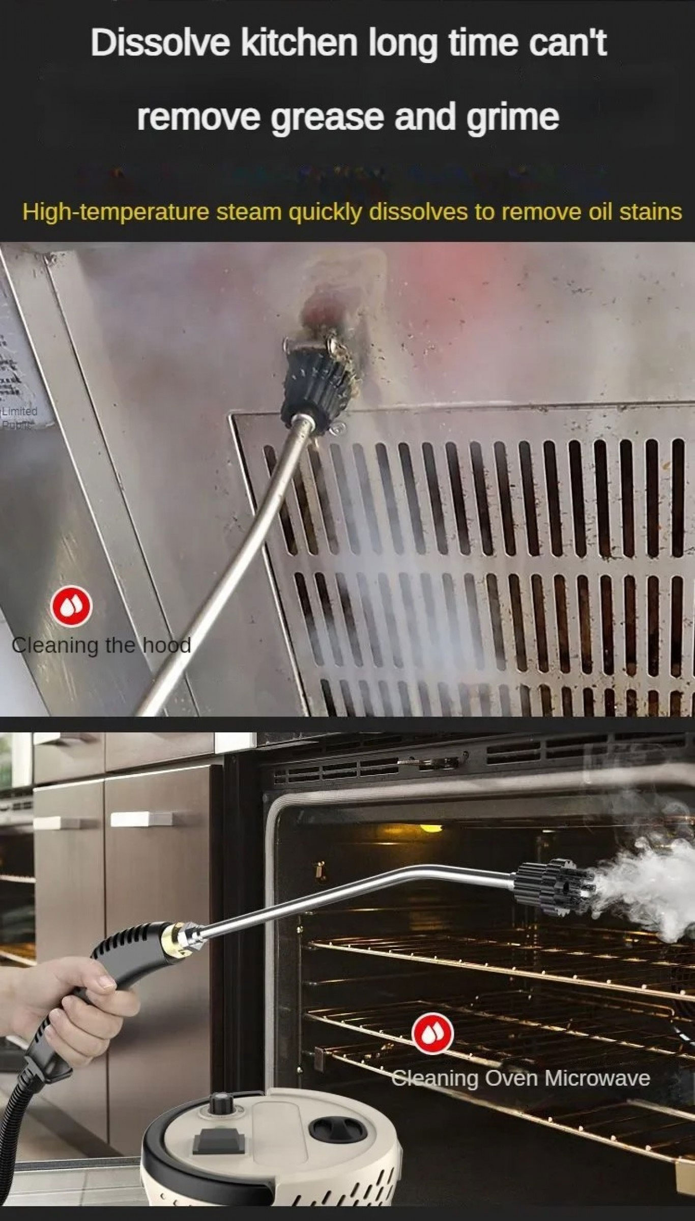 Ατμοκαθαριστής Χειρός Υψηλής Πίεσης 3000W με Δοχείο Χωρητικότητας 1400ml Ατμοκαθαριστής Χειρός Υψηλής Πίεσης 3000W με Δοχείο Χωρητικότητας 1400ml