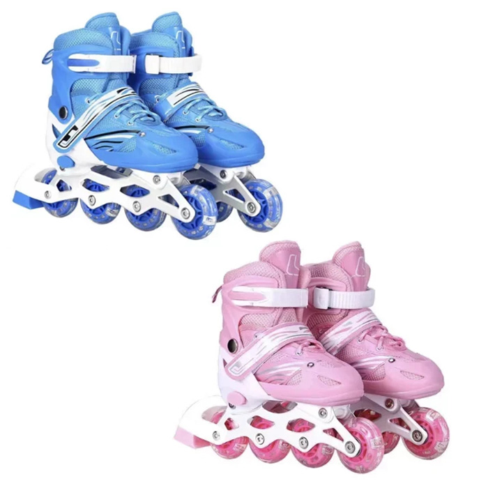 Αυξομειούμενα Πατίνια Rollers με Φωτιζόμενους Τροχούς και Φρένο Νο 35-38 Unisex Αυξομειούμενα Πατίνια Rollers με Φωτιζόμενους Τροχούς και Φρένο Νο 35-38 Unisex