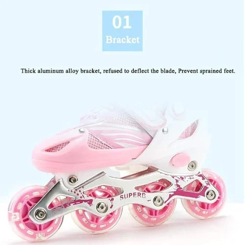 Αυξομειούμενα Πατίνια Rollers με Φωτιζόμενους Τροχούς και Φρένο Νο 35-38 Unisex Αυξομειούμενα Πατίνια Rollers με Φωτιζόμενους Τροχούς και Φρένο Νο 35-38 Unisex