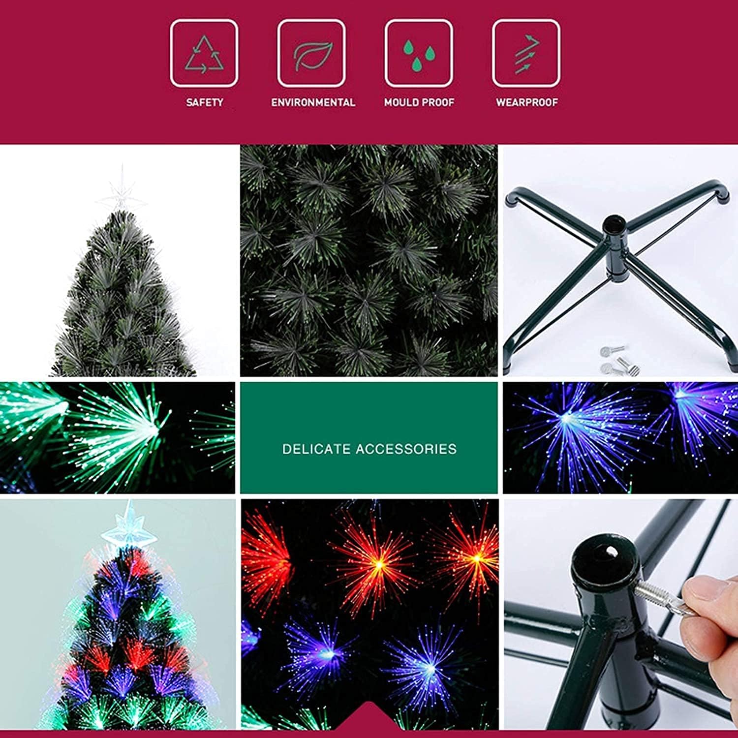 Αυτοφωτιζόμενο Χριστουγεννιάτικο Δέντρο 120cm Οπτικής Ίνας με Πολύχρωμο Φωτισμό Αυτοφωτιζόμενο Χριστουγεννιάτικο Δέντρο 120cm Οπτικής Ίνας με Πολύχρωμο Φωτισμό