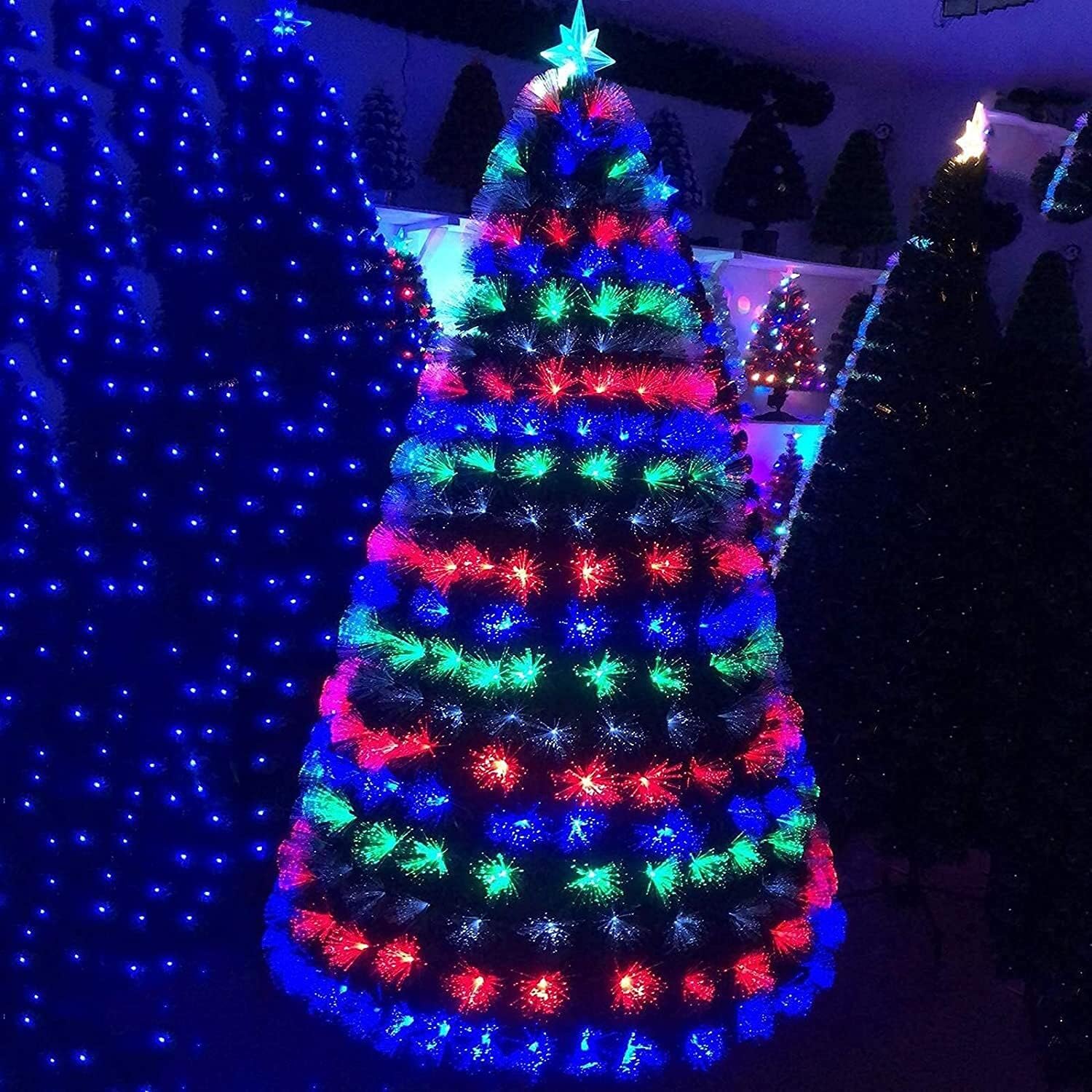 Αυτοφωτιζόμενο Χριστουγεννιάτικο Δέντρο 120cm Οπτικής Ίνας με Πολύχρωμο Φωτισμό Αυτοφωτιζόμενο Χριστουγεννιάτικο Δέντρο 120cm Οπτικής Ίνας με Πολύχρωμο Φωτισμό