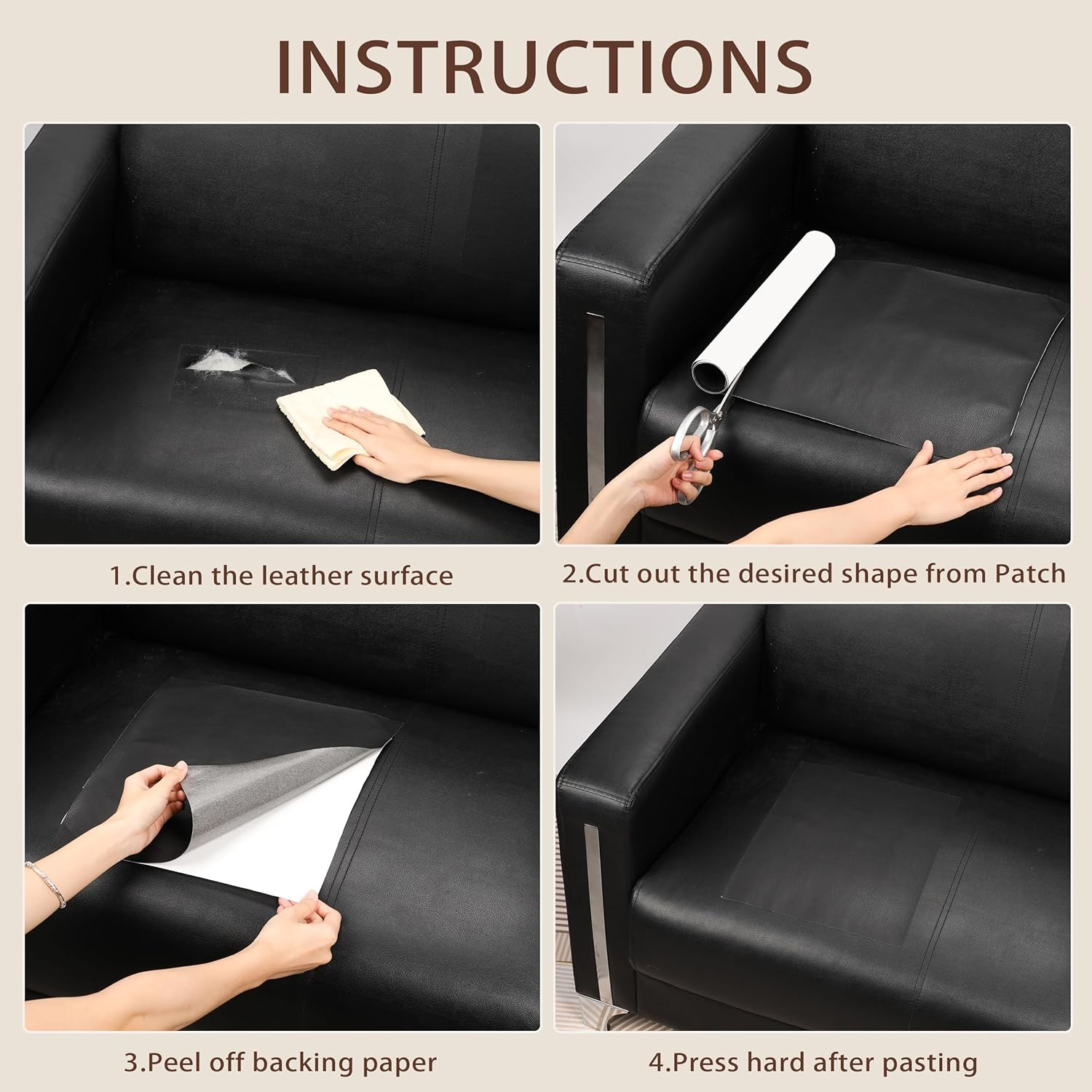 Αυτοκόλλητο PU Δέρμα Επισκευής σε Ρολό 100 x 60cm – Μαύρο Αυτοκόλλητο PU Δέρμα Επισκευής σε Ρολό 100 x 60cm – Μαύρο