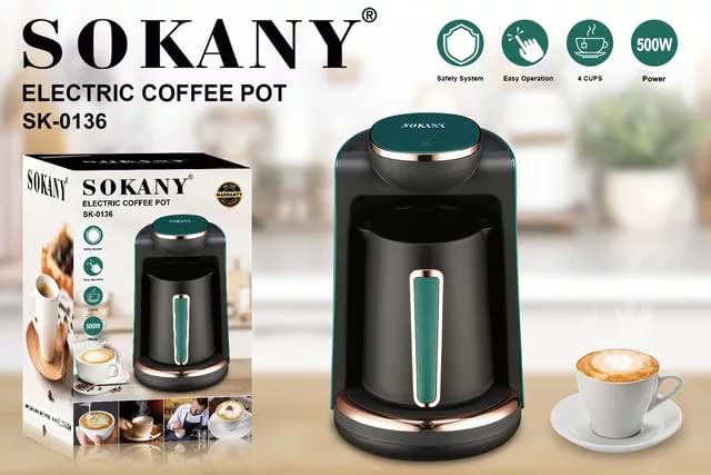 Αυτόματη Μηχανή Ελληνικού Καφέ Sokany Χωρητικότητας 250ml Αυτόματη Μηχανή Ελληνικού Καφέ Sokany Χωρητικότητας 250ml