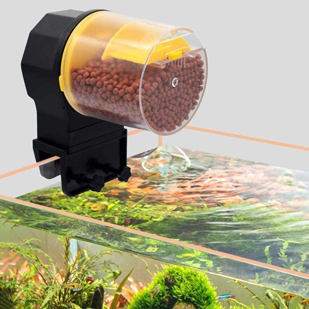 Αυτόματη Ταΐστρα Ενυδρείου με Μπαταρίες Κίτρινη Αυτόματη Ταΐστρα Ενυδρείου με Μπαταρίες Κίτρινη