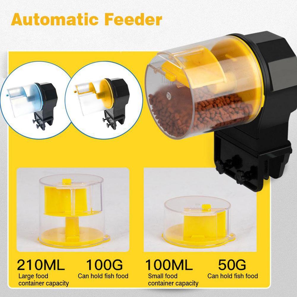 Αυτόματη Ταΐστρα Ενυδρείου με Μπαταρίες Κίτρινη Αυτόματη Ταΐστρα Ενυδρείου με Μπαταρίες Κίτρινη