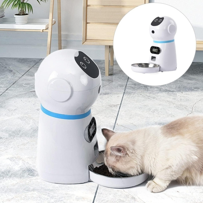 Αυτόματη Ταΐστρα για Σκύλους & Γάτες 3.5L με Οθόνη & Φωνητική Ειδοποίηση Αυτόματη Ταΐστρα για Σκύλους & Γάτες 3.5L με Οθόνη & Φωνητική Ειδοποίηση
