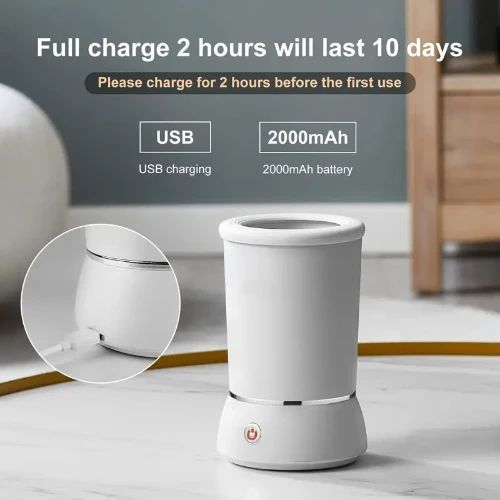 Αυτόματο Επαναφορτιζόμενο Δοχείο Καθαρισμού για Πατούσες Σκύλου & Γάτας 10,5×17,2 cm Λευκό Αυτόματο Επαναφορτιζόμενο Δοχείο Καθαρισμού για Πατούσες Σκύλου & Γάτας 10,5×17,2 cm Λευκό