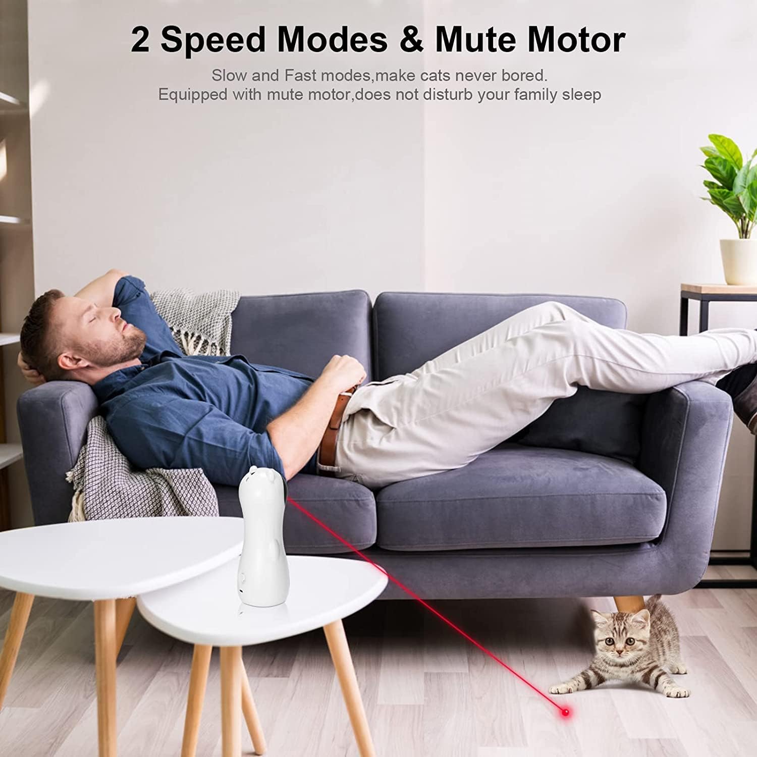 Επαναφορτιζόμενο USB Παιχνίδι Γάτας με Δείκτη Λέιζερ W1 Επαναφορτιζόμενο USB Παιχνίδι Γάτας με Δείκτη Λέιζερ W1