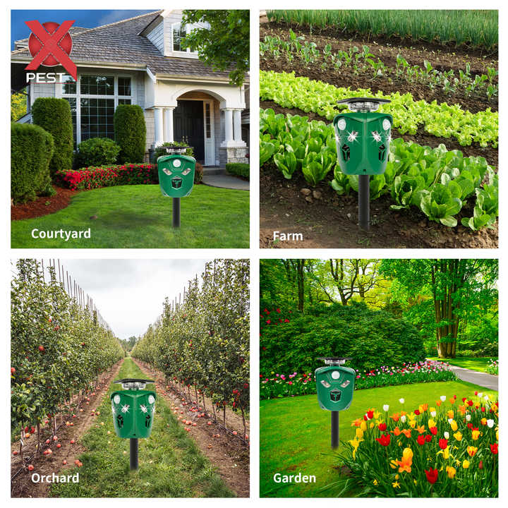 Αυτόνομο Hλιακό Aπωθητικό Zώων Υπερήχων με Aνιχνευτές Kίνησης 360° για 700m² – Πράσινο Αυτόνομο Hλιακό Aπωθητικό Zώων Υπερήχων με Aνιχνευτές Kίνησης 360° για 700m² – Πράσινο