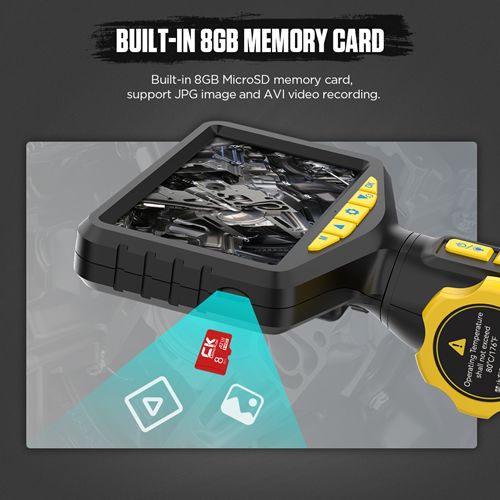 Autool Αδιάβροχη Ενδοσκοπική Κάμερα Eπιθεώρησης Aυτοκινήτου για Κινητά Τηλέφωνα 1m 1080p HD, Zoom, Έγχρωμη Οθόνη 5