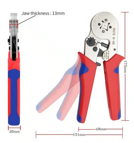 Αυτορυθμιζόμενη Πρέσα Ακροδεκτών Διατομής – Εργαλείο Σύσφιξης Πένσα Πτύχωσης Σωληνωτού Ακροδέκτη για Μανίκια Σετ 1200τεμ Αυτορυθμιζόμενη Πρέσα Ακροδεκτών Διατομής – Εργαλείο Σύσφιξης Πένσα Πτύχωσης Σωληνωτού Ακροδέκτη για Μανίκια Σετ 1200τεμ