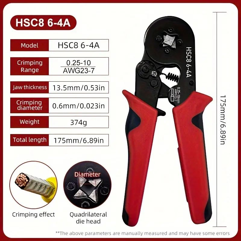 Αυτορυθμιζόμενη Πρέσα Ακροδεκτών Διατομής – Εργαλείο Σύσφιξης Πένσα Πτύχωσης Σωληνωτού Ακροδέκτη για Μανίκια Σετ 1200τεμ Αυτορυθμιζόμενη Πρέσα Ακροδεκτών Διατομής – Εργαλείο Σύσφιξης Πένσα Πτύχωσης Σωληνωτού Ακροδέκτη για Μανίκια Σετ 1200τεμ