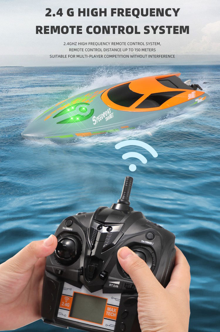 Αβύθιστο Τηλεκατευθυνόμενο Σκάφος 2.4GHz Υψηλής Ταχύτητας που Δεν Τουμπάρει - Τηλεχειριστήριο με LCD Οθόνη & Ένδειξη Μπαταρίας SKYTECH RC Αβύθιστο Τηλεκατευθυνόμενο Σκάφος 2.4GHz Υψηλής Ταχύτητας που Δεν Τουμπάρει - Τηλεχειριστήριο με LCD Οθόνη & Ένδειξη Μπαταρίας SKYTECH RC