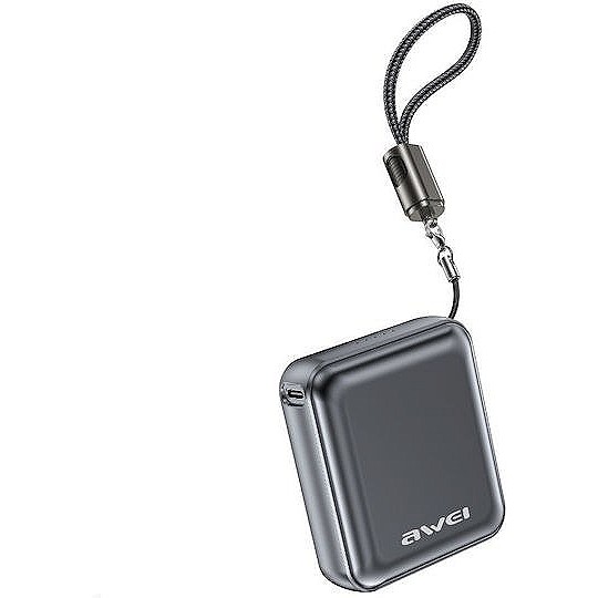 Awei Power Bank 10000mAh – Γρήγορη Φόρτιση 22.5W με Ενσωματωμένο Καλώδιο Awei Power Bank 10000mAh – Γρήγορη Φόρτιση 22.5W με Ενσωματωμένο Καλώδιο