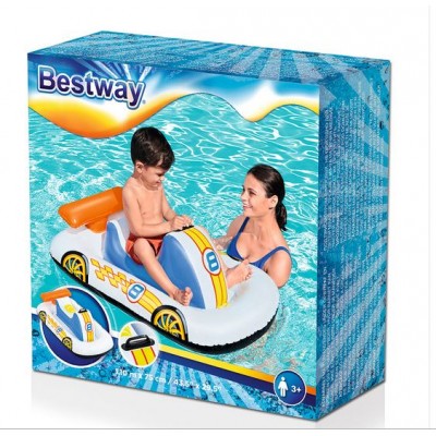Bestway Παιδικό Φουσκωτό Σωσίβιο με Χειρολαβές Jet Ski Λευκό με Πολύχρωμα Σχέδια 110cm x 75cm Bestway Παιδικό Φουσκωτό Σωσίβιο με Χειρολαβές Jet Ski Λευκό με Πολύχρωμα Σχέδια 110cm x 75cm
