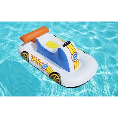 Bestway Παιδικό Φουσκωτό Σωσίβιο με Χειρολαβές Jet Ski Λευκό με Πολύχρωμα Σχέδια 110cm x 75cm Bestway Παιδικό Φουσκωτό Σωσίβιο με Χειρολαβές Jet Ski Λευκό με Πολύχρωμα Σχέδια 110cm x 75cm