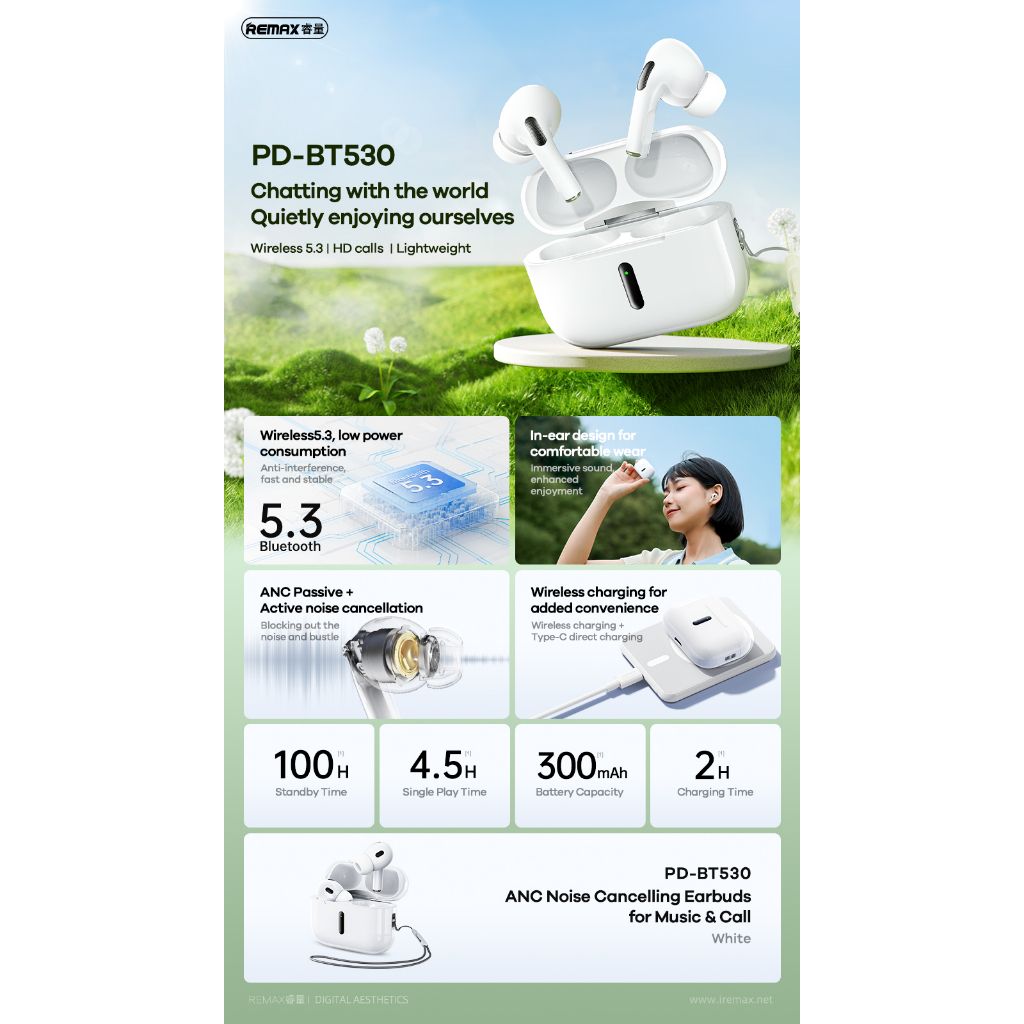 Bluetooth Airpods Ακουστικά in-Ear με Noise Cancellation και Θήκη Φόρτισης - Remax Earbud Bluetooth Handsfree Λευκό Bluetooth Airpods Ακουστικά in-Ear με Noise Cancellation και Θήκη Φόρτισης - Remax Earbud Bluetooth Handsfree Λευκό