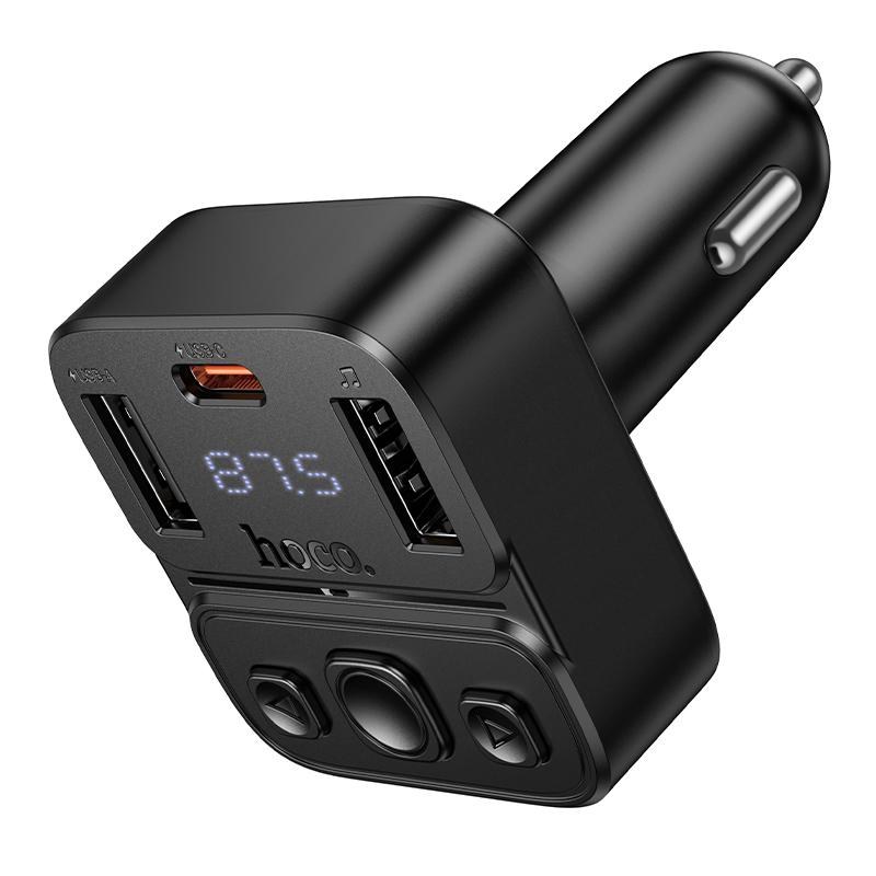 Hoco E87 Delta – Bluetooth FM Transmitter 35W με USB-A & USB-C | Ασύρματη Μουσική & Γρήγορη Φόρτιση Αυτοκινήτου Hoco E87 Delta – Bluetooth FM Transmitter 35W με USB-A & USB-C | Ασύρματη Μουσική & Γρήγορη Φόρτιση Αυτοκινήτου