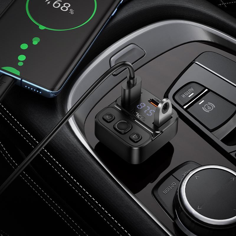 Hoco E87 Delta – Bluetooth FM Transmitter 35W με USB-A & USB-C | Ασύρματη Μουσική & Γρήγορη Φόρτιση Αυτοκινήτου Hoco E87 Delta – Bluetooth FM Transmitter 35W με USB-A & USB-C | Ασύρματη Μουσική & Γρήγορη Φόρτιση Αυτοκινήτου