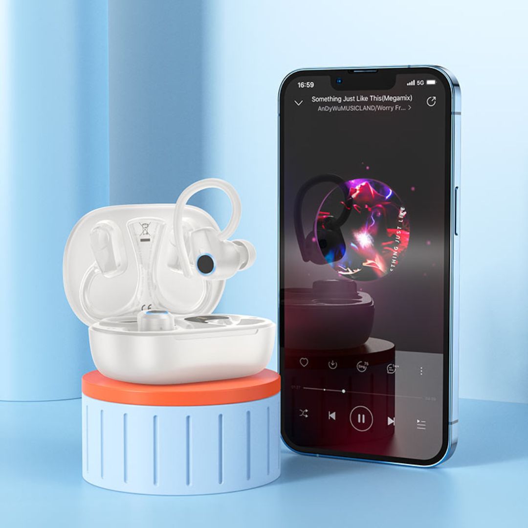 Bluetooth Handsfree In-Ear Ακουστικά με Θήκη Φόρτισης & Άγκιστρο Αυτιού Bluetooth Handsfree In-Ear Ακουστικά με Θήκη Φόρτισης & Άγκιστρο Αυτιού