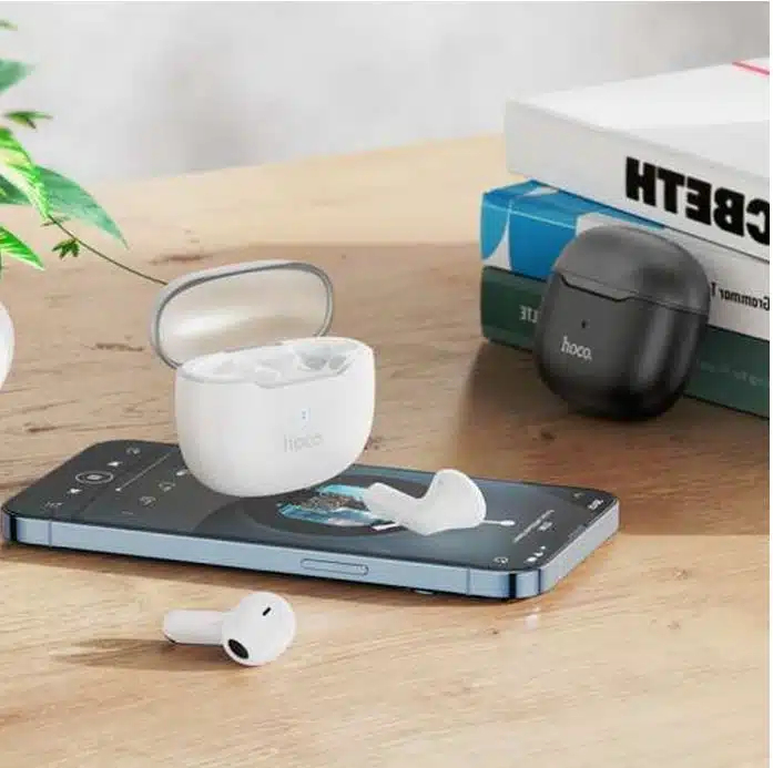 Bluetooth Handsfree In-Ear Ακουστικά με Θήκη Φόρτισης και Noise Cancellation Hoco σε Μάυρο Χρώμα Bluetooth Handsfree In-Ear Ακουστικά με Θήκη Φόρτισης και Noise Cancellation Hoco σε Μάυρο Χρώμα