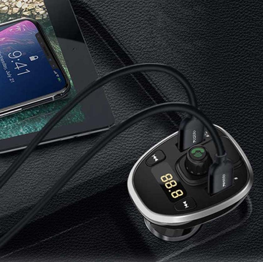 Bluetooth Πομπός Αυτοκινήτου USB, SD, MP3 Player & Φορτιστής USB & Type C με LCD Οθόνη - Handsfree Car FM Transmitter 12V & 24V Συμβατός για iOS & Android Bluetooth Πομπός Αυτοκινήτου USB, SD, MP3 Player & Φορτιστής USB & Type C με LCD Οθόνη - Handsfree Car FM Transmitter 12V & 24V Συμβατός για iOS & Android