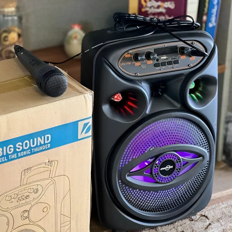 Bluetooth Σύστημα Καραόκε με Ηχείο, Ασύρματο Μικρόφωνο - USB,SD Player & LED Φωτισμό Bluetooth Σύστημα Καραόκε με Ηχείο, Ασύρματο Μικρόφωνο - USB,SD Player & LED Φωτισμό