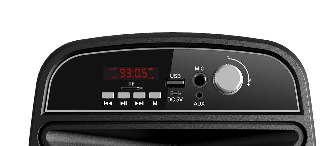 Bluetooth Σύστημα Καραόκε με Ηχείο, Ασύρματο Μικρόφωνο - USB,SD Player & LED Φωτισμό Bluetooth Σύστημα Καραόκε με Ηχείο, Ασύρματο Μικρόφωνο - USB,SD Player & LED Φωτισμό