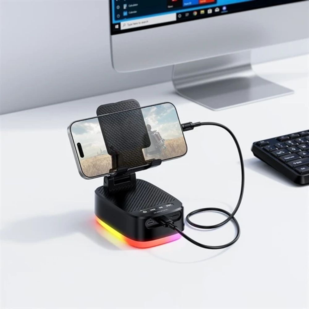 Borofone 3-σε-1 Βάση Κινητού με Bluetooth Ηχείο και Power Bank – Πολυλειτουργικός Σταθμός Φόρτισης, Ασύρματο Ηχείο και Ρυθμιζόμενη Βάση Borofone 3-σε-1 Βάση Κινητού με Bluetooth Ηχείο και Power Bank – Πολυλειτουργικός Σταθμός Φόρτισης, Ασύρματο Ηχείο και Ρυθμιζόμενη Βάση