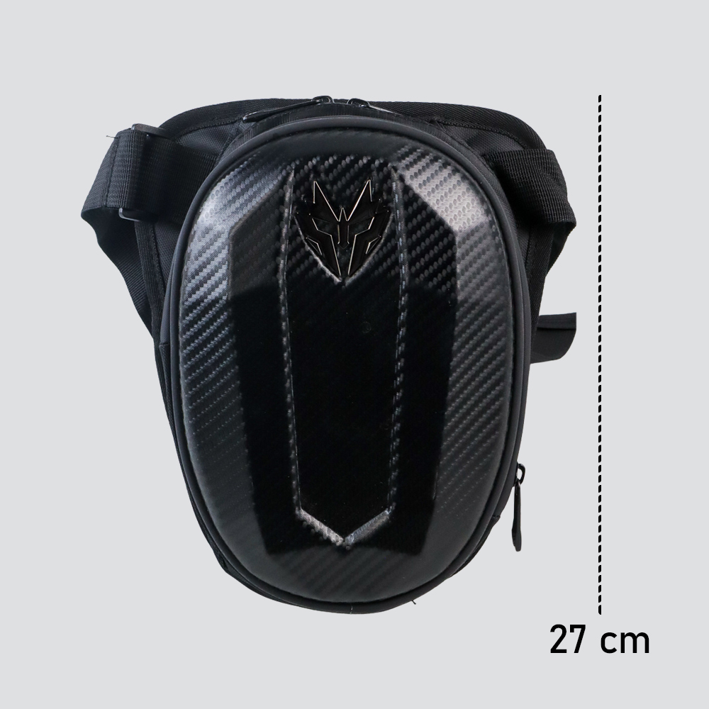 Carbon Διπλό Αδιάβροχο Τσαντάκι Μηρού - Μέσης Αναβάτη Μηχανής - EVA Oxford 120D Μαύρο Carbon Διπλό Αδιάβροχο Τσαντάκι Μηρού - Μέσης Αναβάτη Μηχανής - EVA Oxford 120D Μαύρο