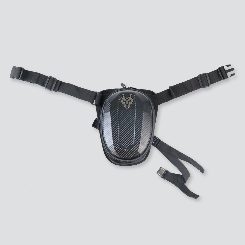 Carbon Διπλό Αδιάβροχο Τσαντάκι Μηρού - Μέσης Αναβάτη Μηχανής - EVA Oxford 120D Μαύρο Carbon Διπλό Αδιάβροχο Τσαντάκι Μηρού - Μέσης Αναβάτη Μηχανής - EVA Oxford 120D Μαύρο