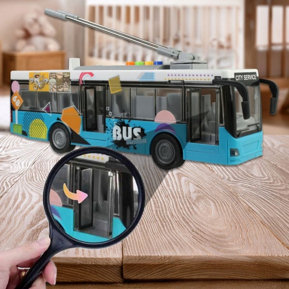 City Bus 1:16 Αστικό Λεωφορείο – Φώτα LED, Ήχοι και Ανοιγόμενες Πόρτες 0 Friction Powered City Bus 1:16 Αστικό Λεωφορείο – Φώτα LED, Ήχοι και Ανοιγόμενες Πόρτες 0 Friction Powered