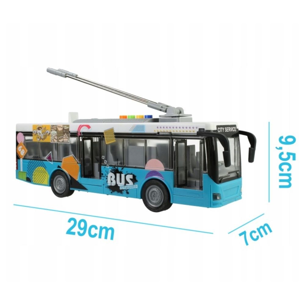 City Bus 1:16 Αστικό Λεωφορείο – Φώτα LED, Ήχοι και Ανοιγόμενες Πόρτες 0 Friction Powered City Bus 1:16 Αστικό Λεωφορείο – Φώτα LED, Ήχοι και Ανοιγόμενες Πόρτες 0 Friction Powered