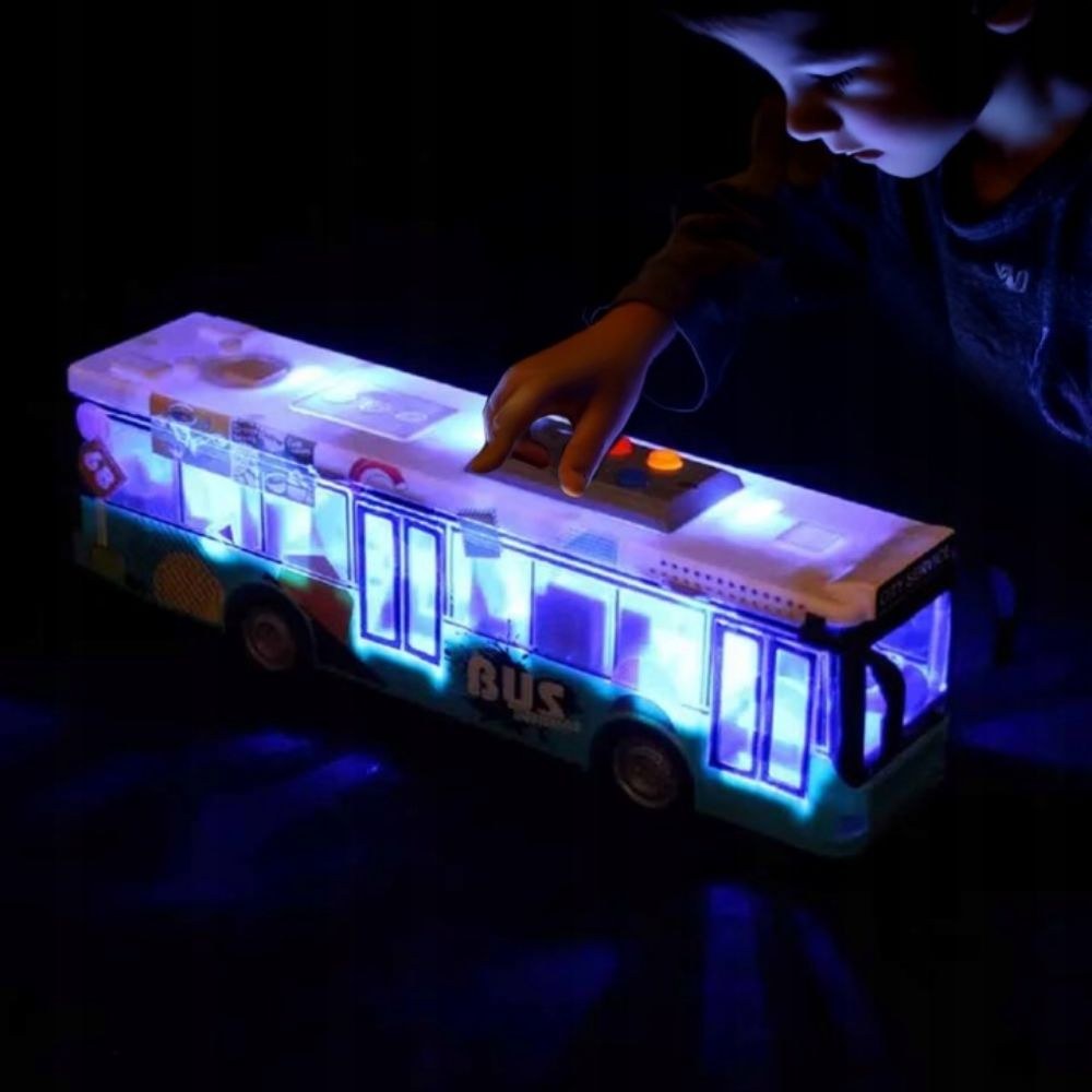 City Bus 1:16 Αστικό Λεωφορείο – Φώτα LED, Ήχοι και Ανοιγόμενες Πόρτες 0 Friction Powered City Bus 1:16 Αστικό Λεωφορείο – Φώτα LED, Ήχοι και Ανοιγόμενες Πόρτες 0 Friction Powered