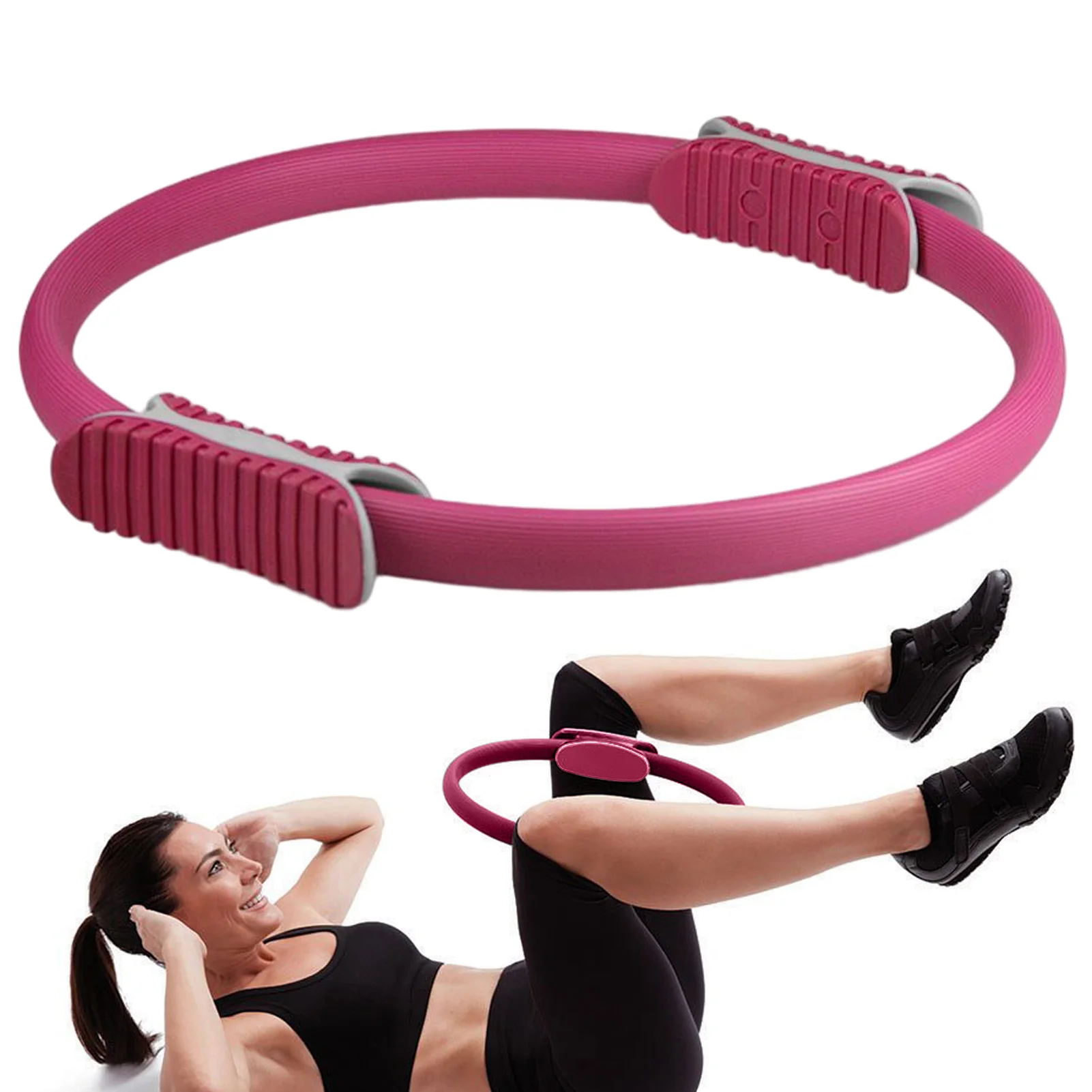 Δαχτυλίδι Pilates Yoga 37cm Ροζ - Magic Ring Δαχτυλίδι Pilates Yoga 37cm Ροζ - Magic Ring