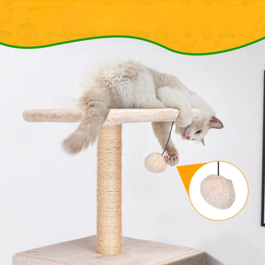 Δέντρο για Γάτες με Ονυχοδρόμιο και Φωλιά 30 x 30 x 60cm Δέντρο για Γάτες με Ονυχοδρόμιο και Φωλιά 30 x 30 x 60cm