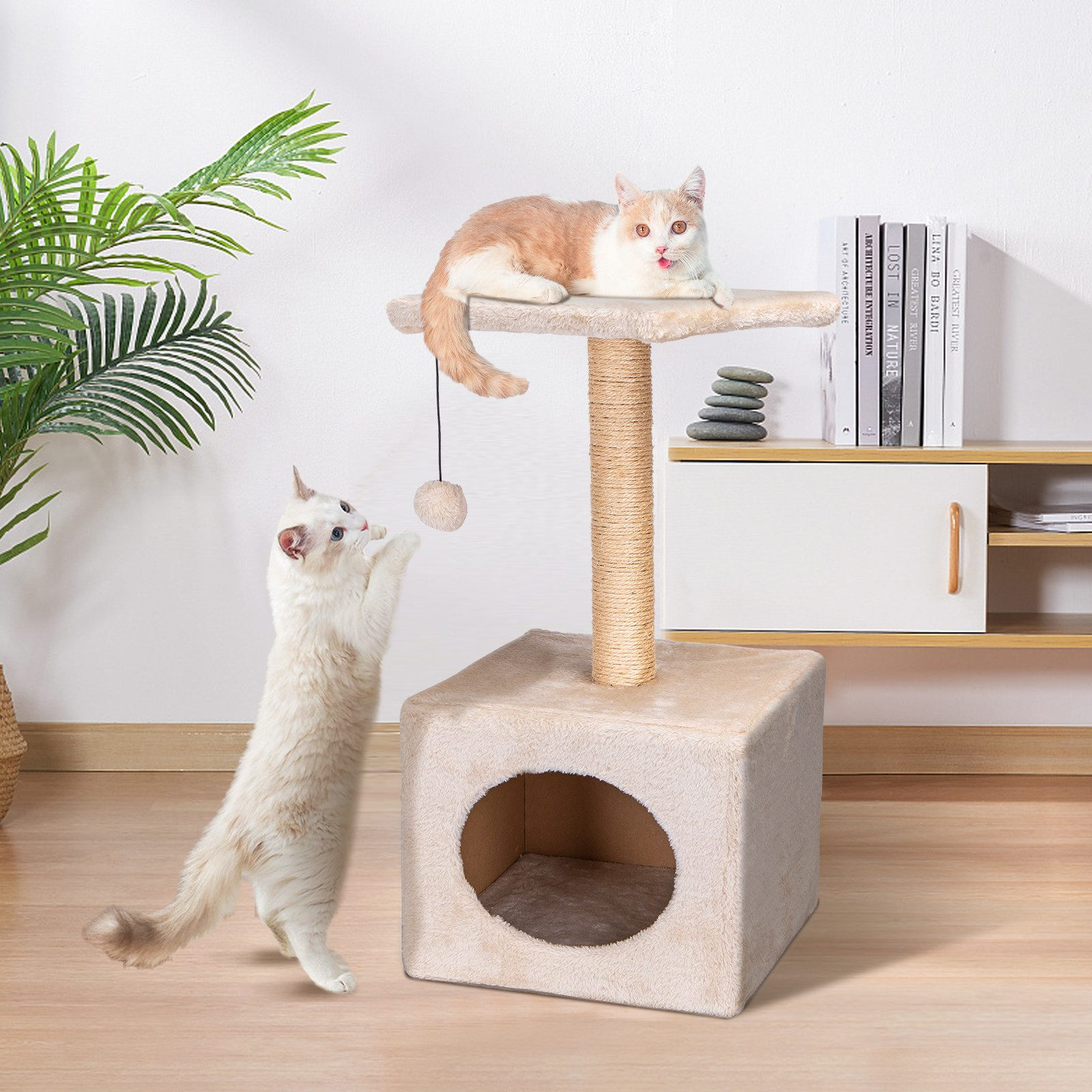 Δέντρο για Γάτες με Ονυχοδρόμιο και Φωλιά 30 x 30 x 60cm Δέντρο για Γάτες με Ονυχοδρόμιο και Φωλιά 30 x 30 x 60cm