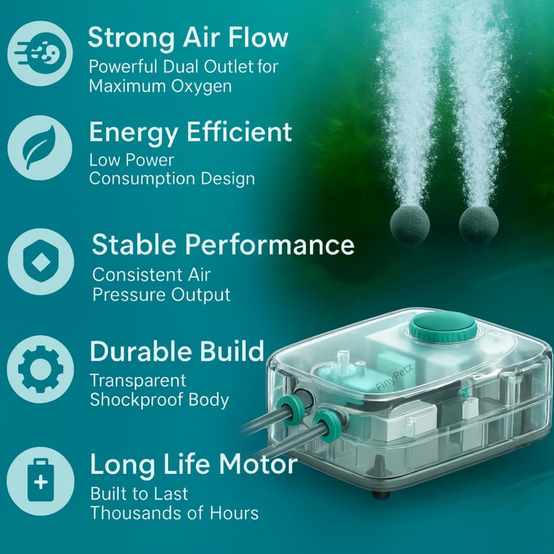 Διάφανη Αεραντλία - Οξυγονωτής Ενυδρείου Διπλής Εξόδου 4W με Ρυθμιζόμενη Ροή Αέρα - SOBO Διάφανη Αεραντλία - Οξυγονωτής Ενυδρείου Διπλής Εξόδου 4W με Ρυθμιζόμενη Ροή Αέρα - SOBO