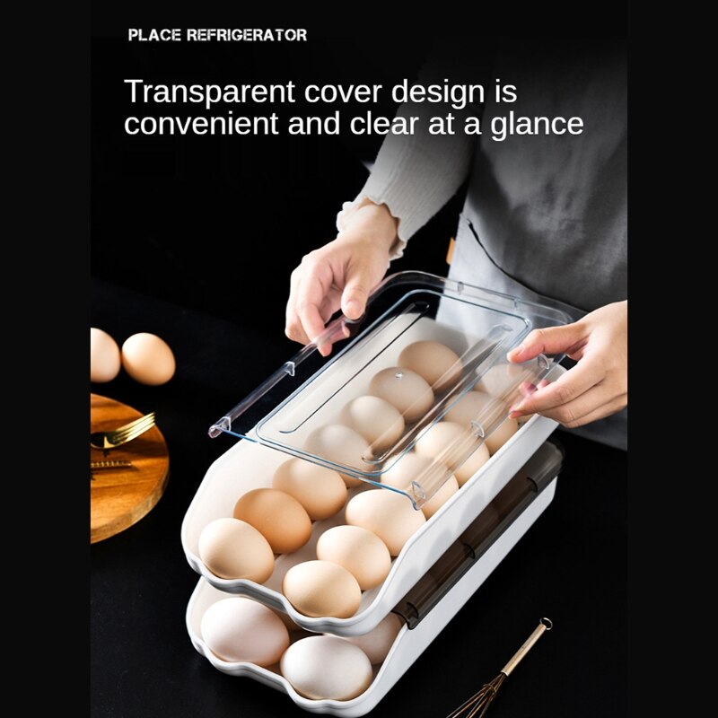 Διάφανη Θήκη Αυγών Ψυγείου Πλαστική 16 Θέσεων 32x17x7cm Διάφανη Θήκη Αυγών Ψυγείου Πλαστική 16 Θέσεων 32x17x7cm
