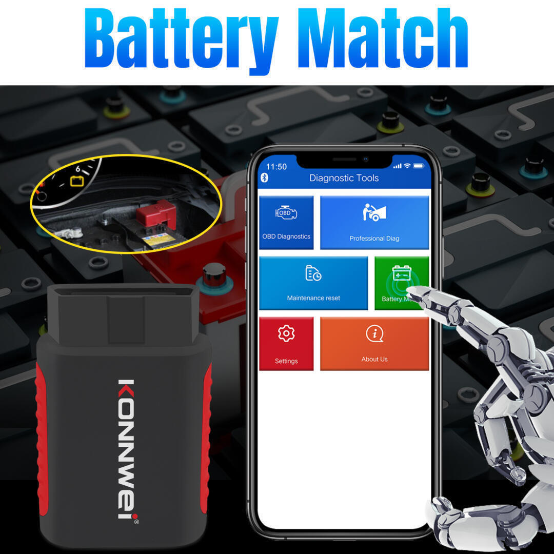 Διαγνωστικό Αυτοκινήτου OBD 2 με Bluetooth Συμβατό με Android - Konnwei Διαγνωστικό Αυτοκινήτου OBD 2 με Bluetooth Συμβατό με Android - Konnwei