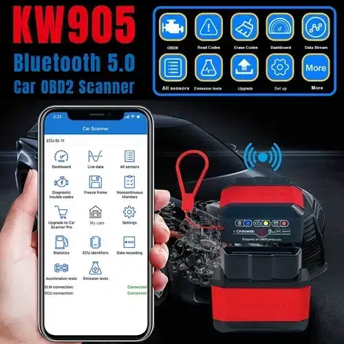 Διαγνωστικό αυτοκινήτου OBD II Bluetooth Διαγνωστικό αυτοκινήτου OBD II Bluetooth