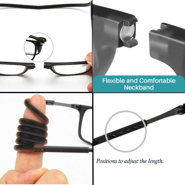 Διαιρούμενα και Αναδιπλούμενα Γυαλιά Πρεσβυωπίας από 1 έως 4 Βαθμούς - Snap Elastic Click Readers Magnetic Διαιρούμενα και Αναδιπλούμενα Γυαλιά Πρεσβυωπίας από 1 έως 4 Βαθμούς - Snap Elastic Click Readers Magnetic