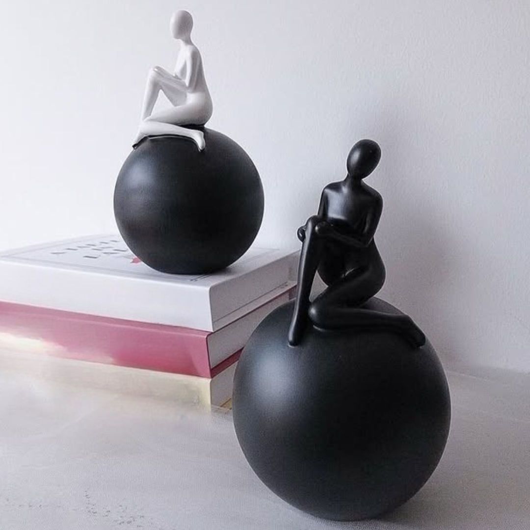 Διακοσμητική Φιγούρα Ανθρώπου Πάνω σε Σφαίρα 12x19cm Διακοσμητική Φιγούρα Ανθρώπου Πάνω σε Σφαίρα 12x19cm