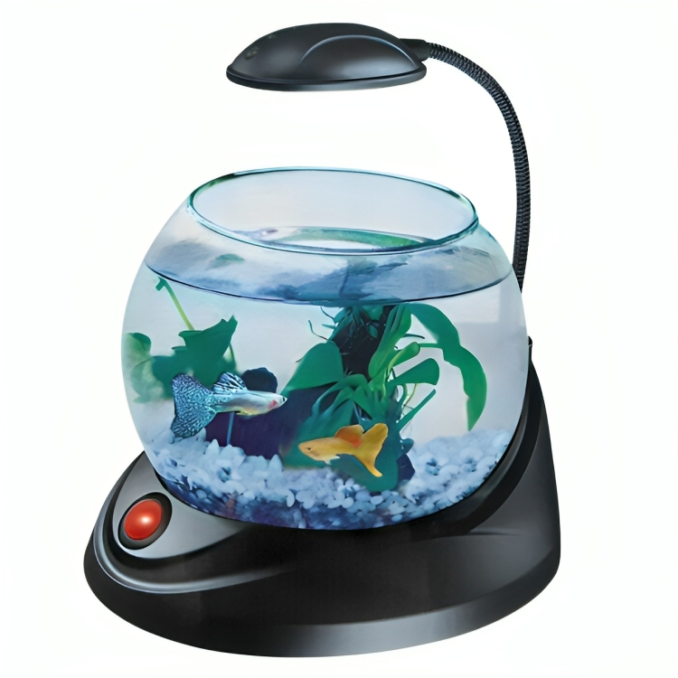 Διακοσμητική Γυάλα Ψαριών - Mini Ενυδρείο με Φωτισμό 3 LED Διακοσμητική Γυάλα Ψαριών - Mini Ενυδρείο με Φωτισμό 3 LED
