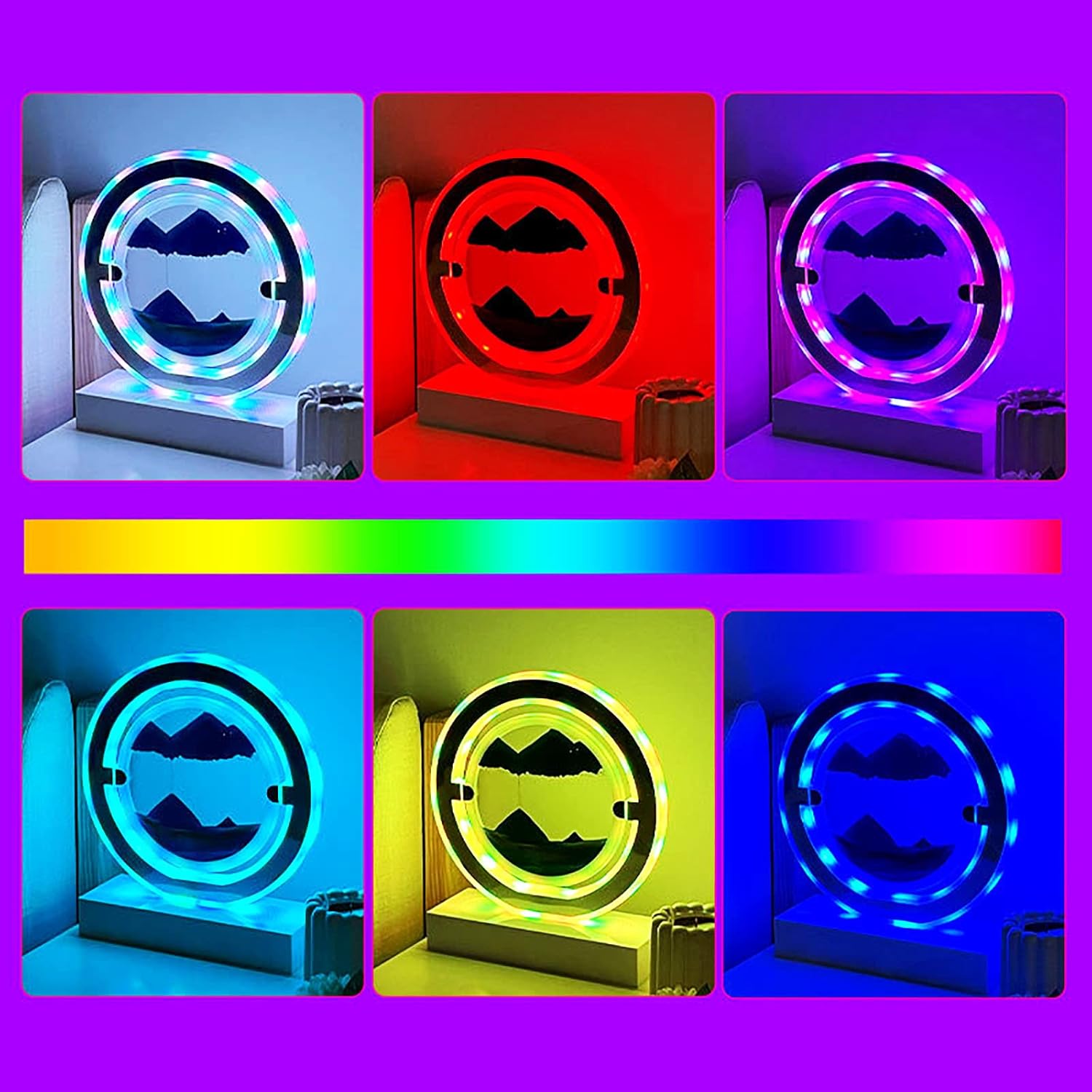 Διακοσμητική Λάμπα με Κινούμενη Άμμο, RGB Φωτισμό & Ηχείο Bluetooth Διακοσμητική Λάμπα με Κινούμενη Άμμο, RGB Φωτισμό & Ηχείο Bluetooth