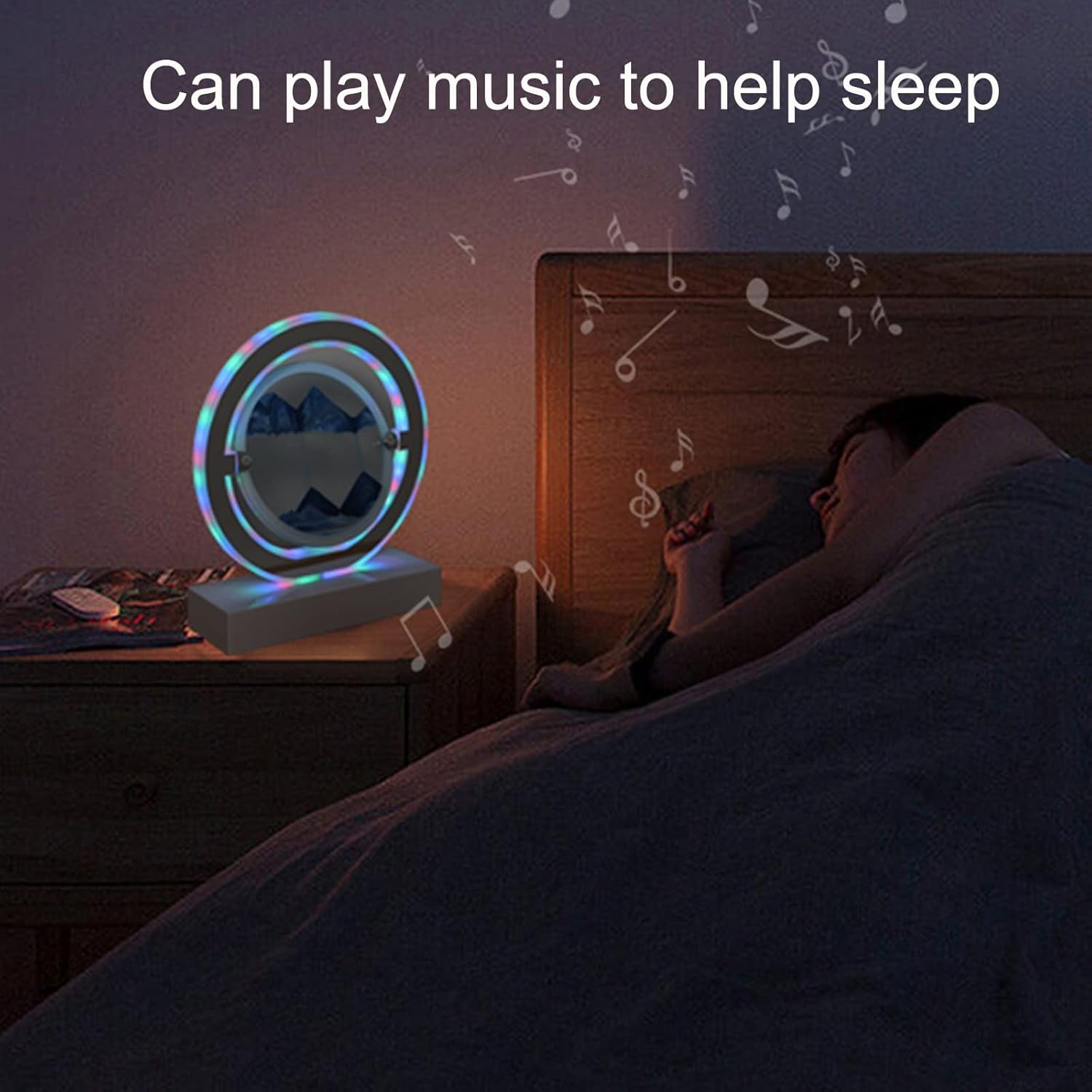 Διακοσμητική Λάμπα με Κινούμενη Άμμο, RGB Φωτισμό & Ηχείο Bluetooth Διακοσμητική Λάμπα με Κινούμενη Άμμο, RGB Φωτισμό & Ηχείο Bluetooth