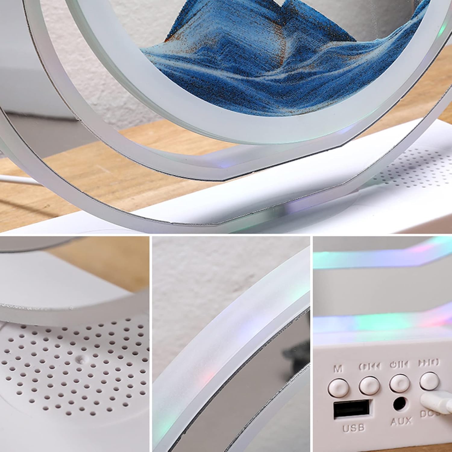 Διακοσμητική Λάμπα με Κινούμενη Άμμο, RGB Φωτισμό & Ηχείο Bluetooth Διακοσμητική Λάμπα με Κινούμενη Άμμο, RGB Φωτισμό & Ηχείο Bluetooth