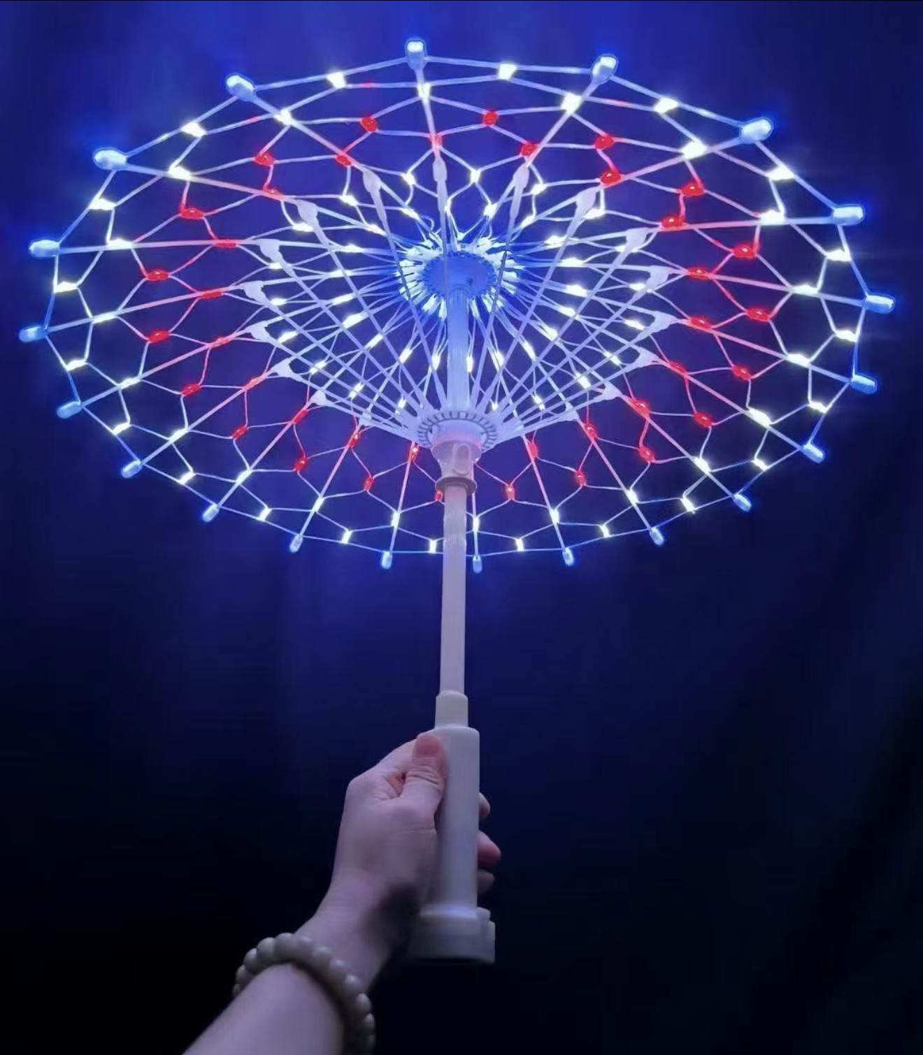 Διακοσμητική Ομπρέλα με 160 LED RGB Πολύχρωμου Φωτισμού 55cm – Εσωτερικού και Εξωτερικού Χώρου Διακοσμητική Ομπρέλα με 160 LED RGB Πολύχρωμου Φωτισμού 55cm – Εσωτερικού και Εξωτερικού Χώρου