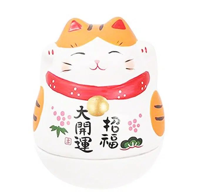 Διακοσμητική Τυχερή Λευκή Γάτα Κεραμική 6×8.5cm - Feng Shui Cat Διακοσμητική Τυχερή Λευκή Γάτα Κεραμική 6×8.5cm - Feng Shui Cat